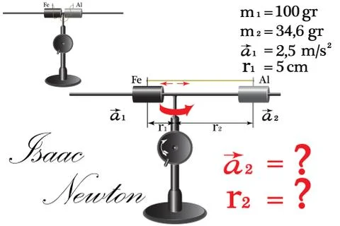 The physical task of studying the interaction of the body Stock Illustration