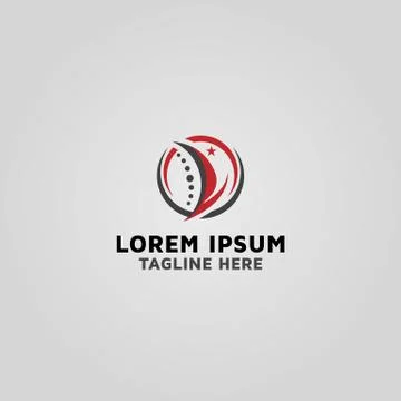 Physical therapy clinic vector logo design template. Stock Illustration