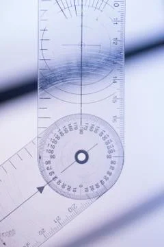 Physical therapy goniometer Stock Photos