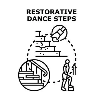 Physical therapy restoring body flexibility and health Ilustración de archivo
