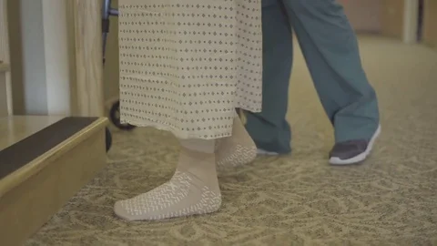 Physical therapy with steps Stock Footage 73437255