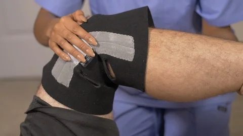 Physical Therapy Working Range of Motion Close Up Stock Footage 121771965