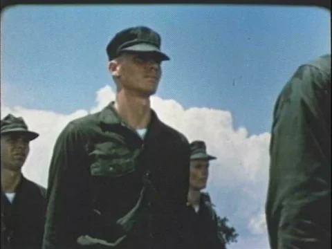 Physical training is a large component of Marine Corps training at Parris Video stock 75184916