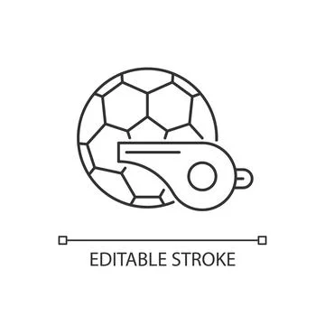 Physical training linear icon Stock Illustration