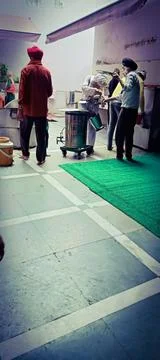 Physically challenged an old man Stock Photos