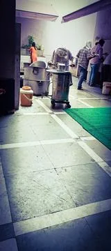 Physically challenged an old man Stock Photos