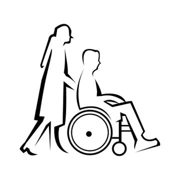 Physically Disabled1 Stock Illustration