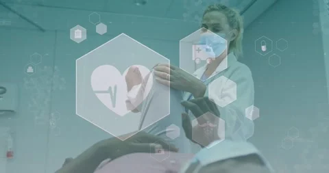Physician reaching and lifting knee, palpating to check range of motion with Stock Footage 328469156