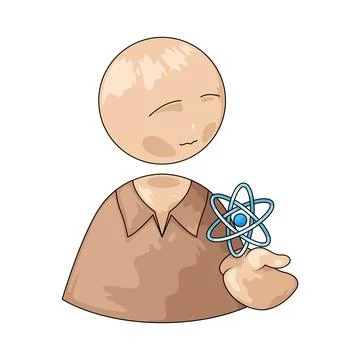 Physicist illustration Ilustração Stock