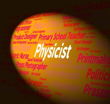 Physicist Job Represents Prober Employee And Hire Stock Illustration