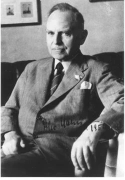 Physicist Otto Hahn. Foto stock