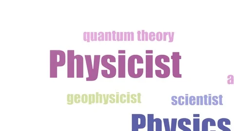 Physicist Tagcloud Animated On White Background Stock Footage 103669811