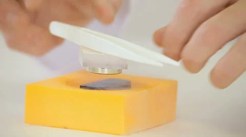Physics in action, magnetic levitation experiment Stock Footage 67396212