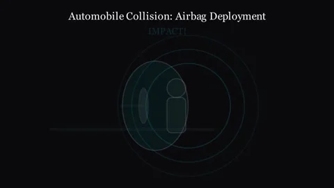 The physics of airbag deployment 스톡 동영상 335190757