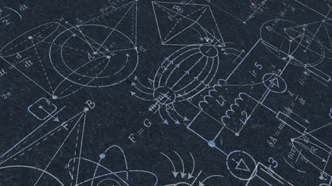 Physics and mathematics .Formulas and drawings.School background. Stock Footage 250117016