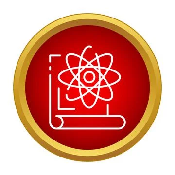 Physics and science education research icon concept Stock Illustration