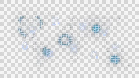 Physics animated banner with line icons Stock Footage 333756527