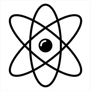 Physics Atom Icon Stock Illustration