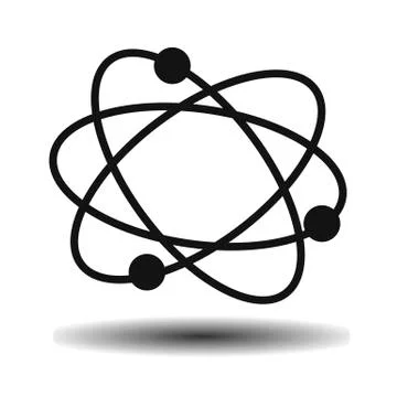 Physics of atomic nuclei Stock Illustration