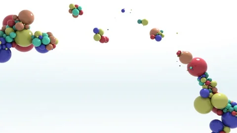 Physics Attractors Spheres Stock Footage 153490434