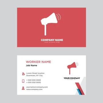 Physics business card design Stock Illustration