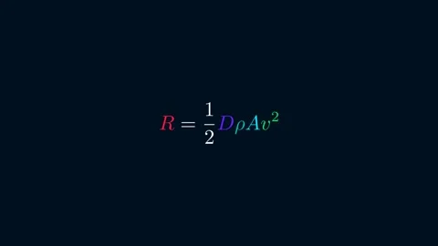 Physics of the drag equation 스톡 동영상 335190656