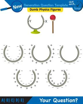 Physics, electrification by friction Stock Illustration
