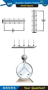 Physics, electromagnet Stock Illustration