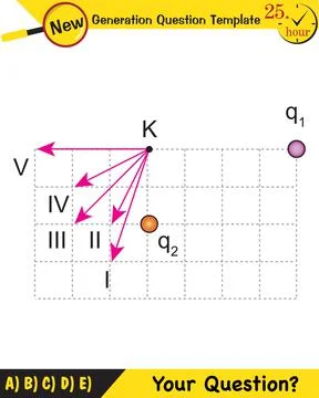 Physics, electromagnetic field Illustrazione stock