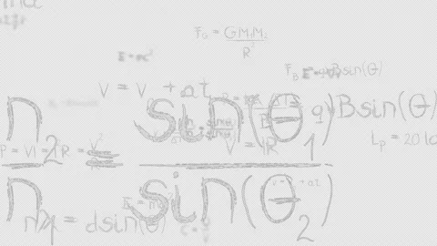 Physics Equation looping Stock Footage