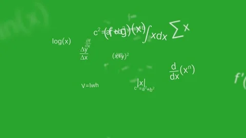 Physics equations mathematical formulas text animated on green screen  great 스톡 동영상 335217773