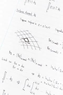Physics equations Stock Photos