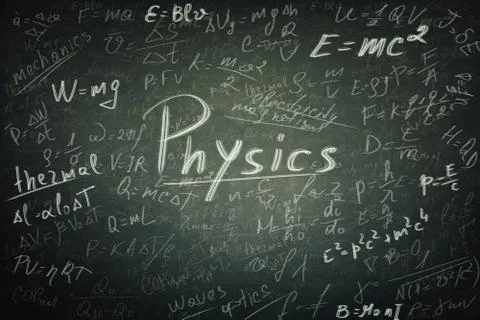 Physics formulas Stock Photos