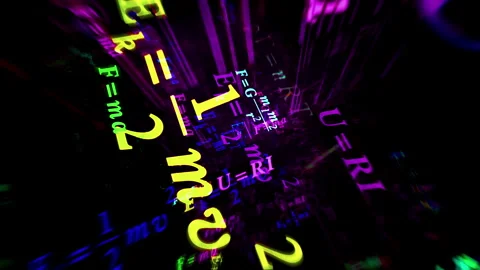 Physics formulas symbol seamless loop 스톡 동영상 330392686