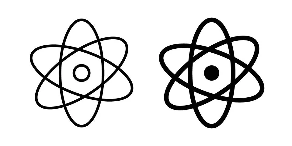 Physics icon graphic element. web icon set Stock Illustration