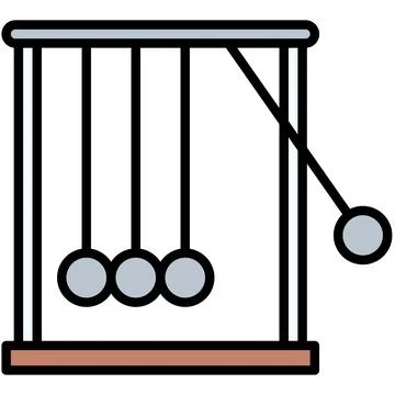 Physics icon, High school related vector illustration Illustrazione stock