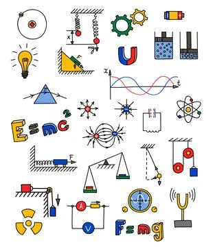 Physics icon Stock Illustration