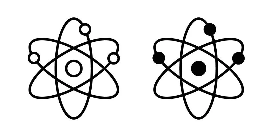 Physics icon Illustration Eps10 for web or app Stock Illustration