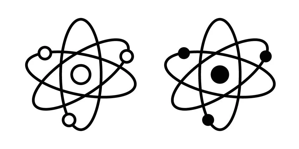 Physics icon vector design illustrations Stock Illustration