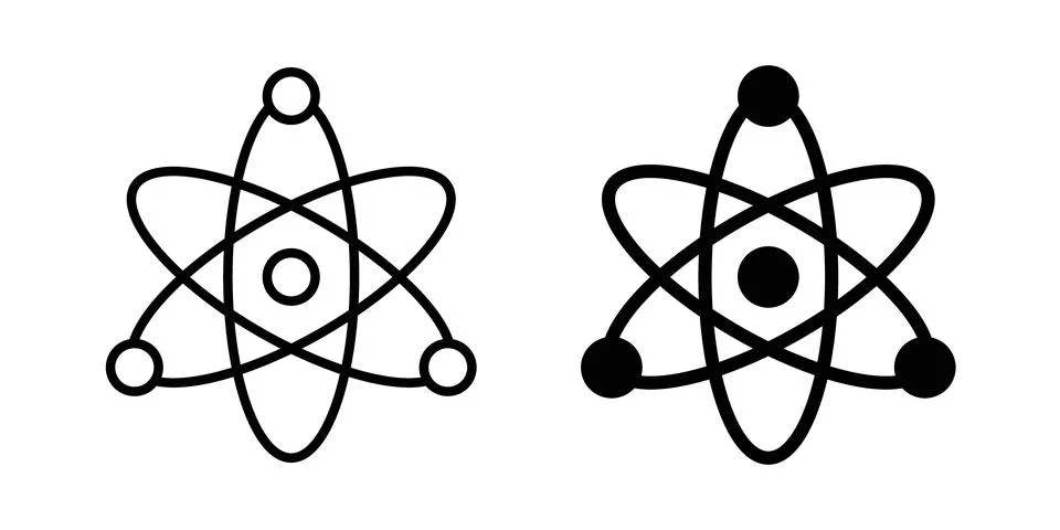Physics icon vector editable eps10 Stock Illustration