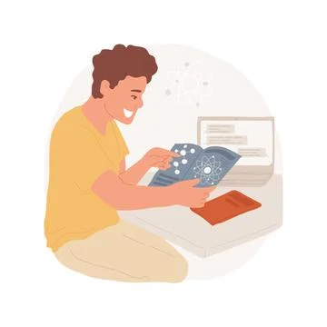 Physics isolated cartoon vector illustration. Stock Illustration