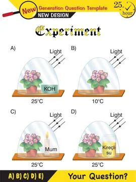 Physics, Joseph priestley's experiment Stock Illustration