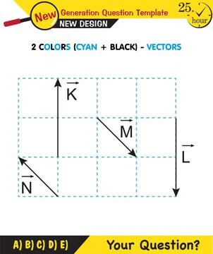 Physics Lecture Notes - the subject of vectors Stock Illustration