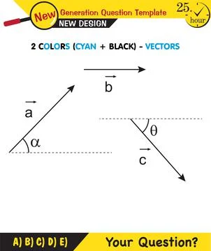 Physics Lecture Notes - the subject of vectors Stock Illustration