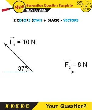 Physics Lecture Notes - the subject of vectors Stock Illustration