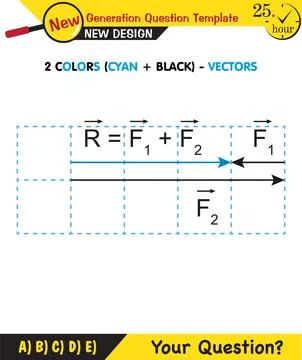 Physics Lecture Notes - the subject of vectors Stock Illustration