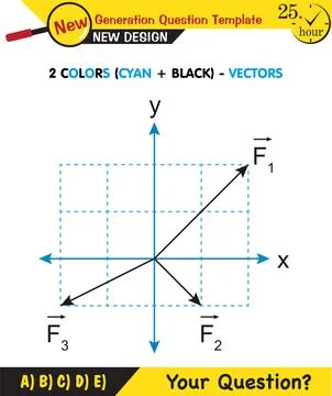 Physics Lecture Notes - the subject of vectors Stock Illustration