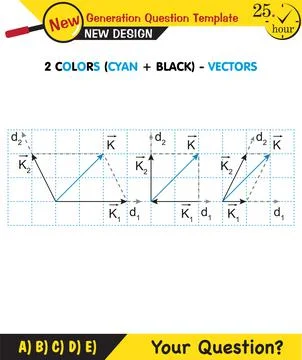 Physics Lecture Notes - the subject of vectors Stock Illustration