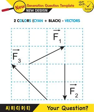 Physics Lecture Notes - the subject of vectors Stock Illustration