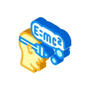 Physics lesson vr glasses isometric icon vector illustration Stock Illustration